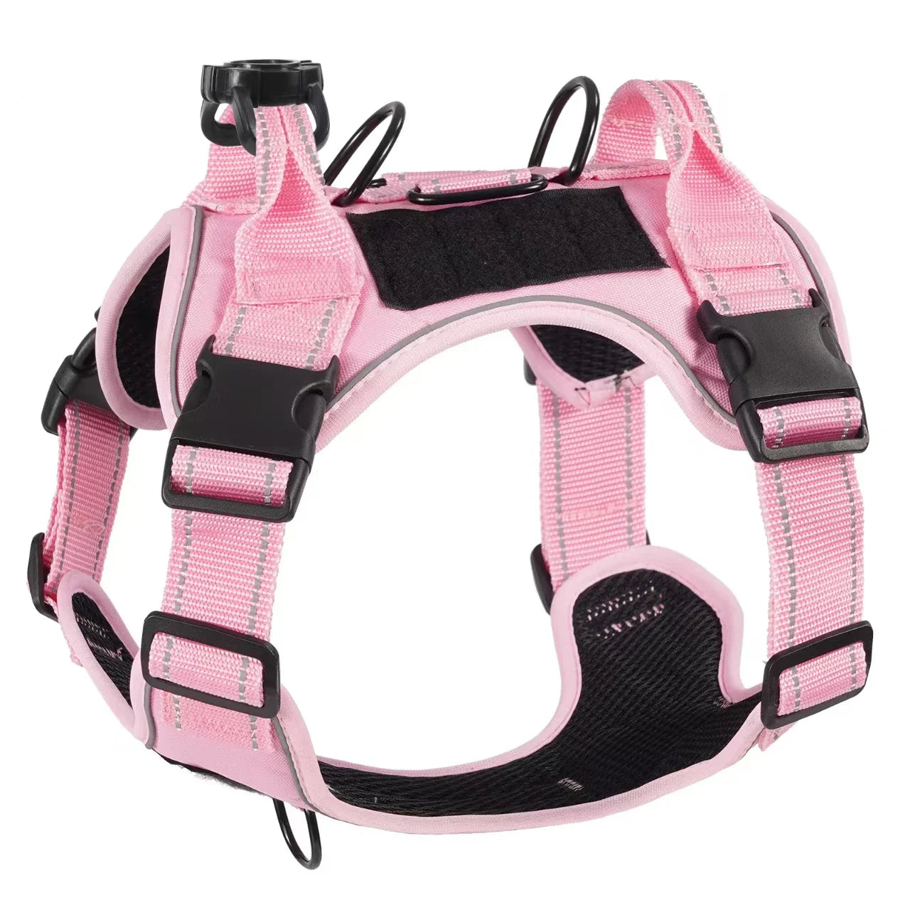 No Pull Dog Harness with Locator Silicone Protective Cover Anti slip Adjustable Pet Chest Harness for Medium &amp; Large Dogs