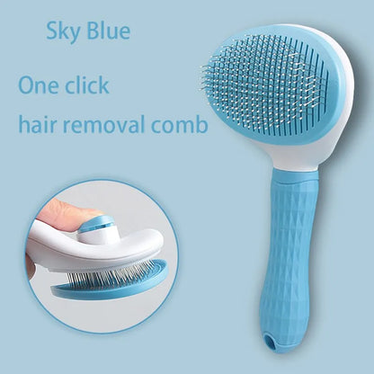 Pet Dog Hair Brush &amp; Cat Comb | Deshedding Grooming Brush for Dogs &amp; Cats