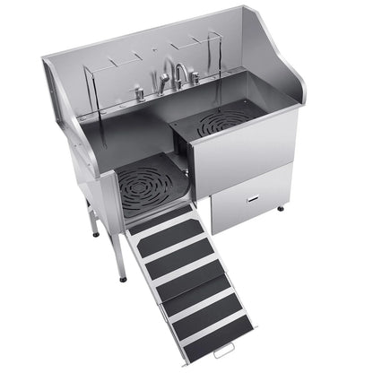 SucceBuy Stainless Steel Pet Grooming Station For All Pets