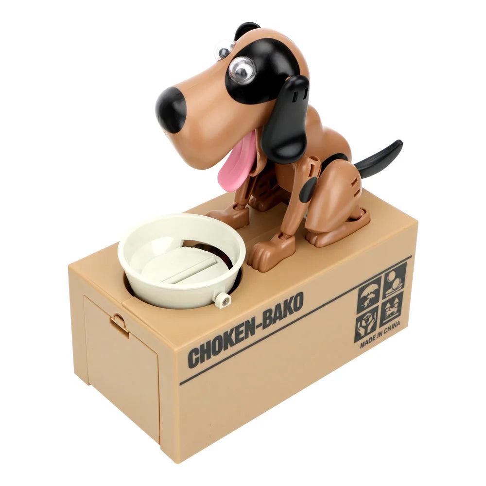 1PC Creative Electric Cartoon Eating Money Dog Piggy Bank Fortune Dog Piggy Bank Children&