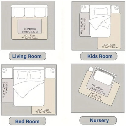 PaPaMat Memory Foam Playpen Carpet Mat Velvet Non Slip Bottom