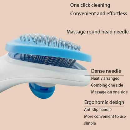 Pet Dog Hair Brush &amp; Cat Comb | Deshedding Grooming Brush for Dogs &amp; Cats