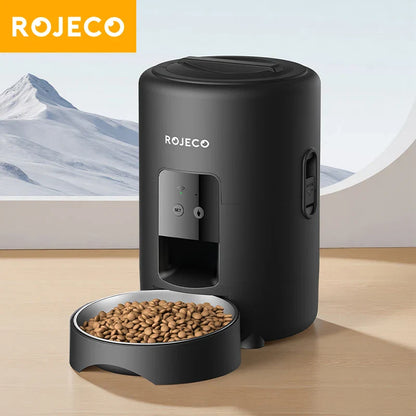 ROJECO 2L Automatic Pet Feeder | Smart WiFi Cat &amp; Dog Food Dispenser