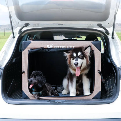 Dog Crate Travel Foldable Pet Crate for Puppy/Small Dog 18 Lbs Soft Cat Carrier Fit for Indoor &amp; Outdoor/Car Back Seat/Trunk