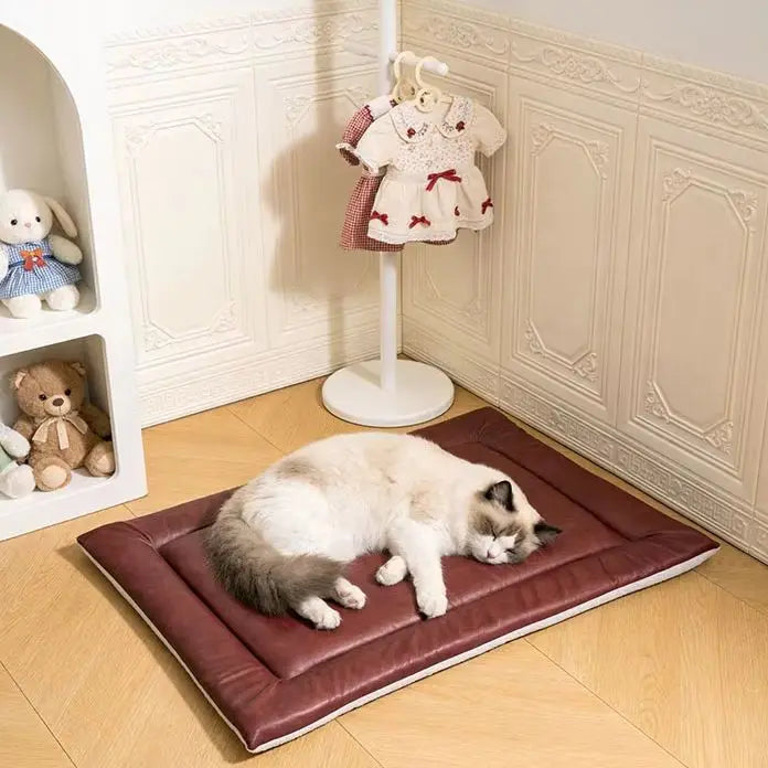 Cat Nest  Pet Pad Four Seasons Universa Dog Mat Anti Bite Waterproof Leather Large Dog Nest Summer Dog Bed Washable
