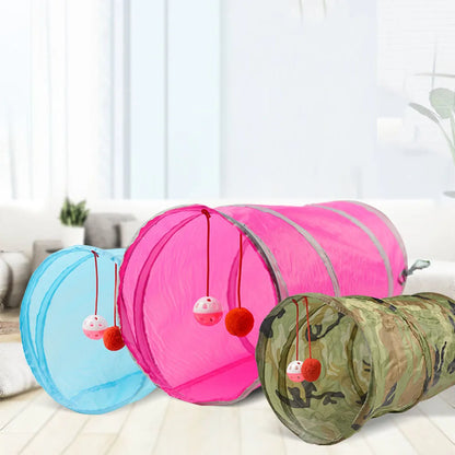 Toys for Cat Tunnel Tube Foldable Cube Cat Games Tunnel Kitten Toy Tent House Fun Pet Tube for Small Dogs Cats Training Supplies