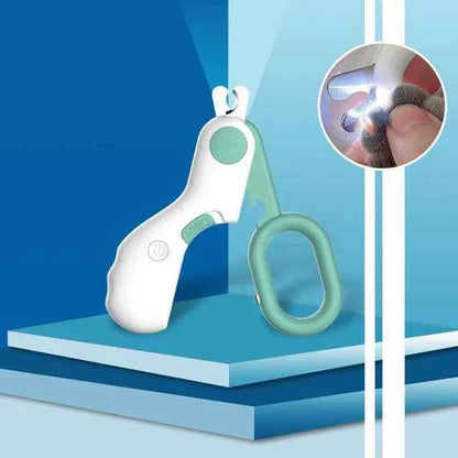 قصافة أظافر القطط الدقيقة مع واقي أمان وضوء LED