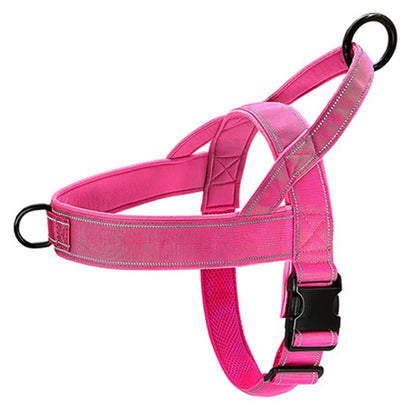 Tactical Anti-Pull Dog Harness - 1000D Nylon Adjustable for Large Dogs, Outdoor Training Vest with Handle &amp; Reflective