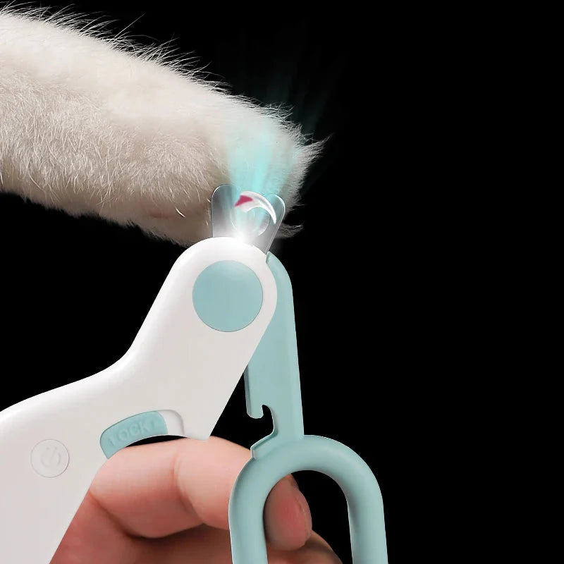 LED Pet Nail Clipper – Cat &amp; Dog Claw Trimmer with Safety Lock