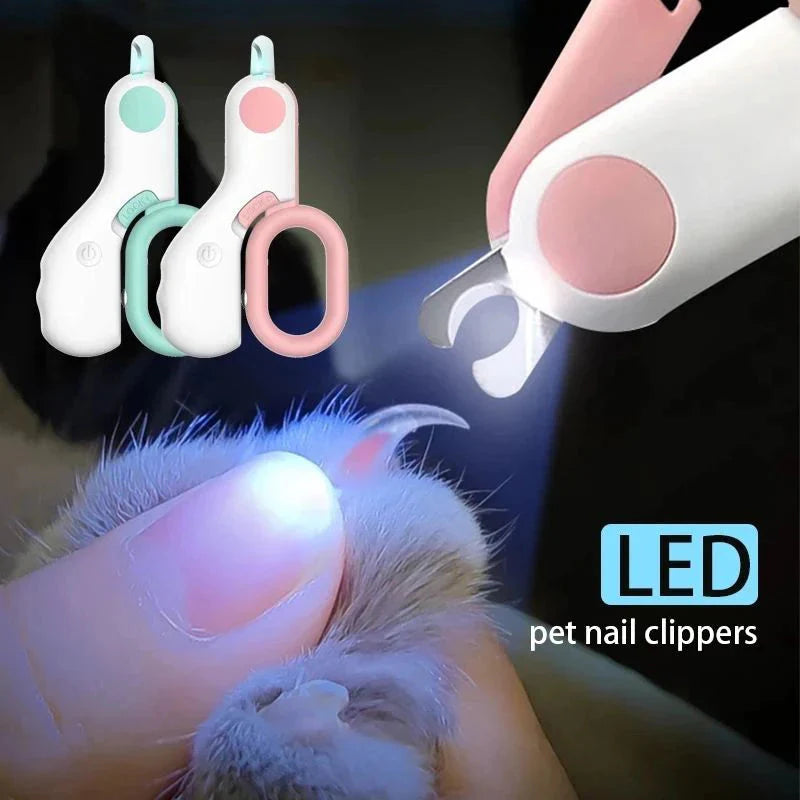 LED Pet Nail Clipper – Cat &amp; Dog Claw Trimmer with Safety Lock