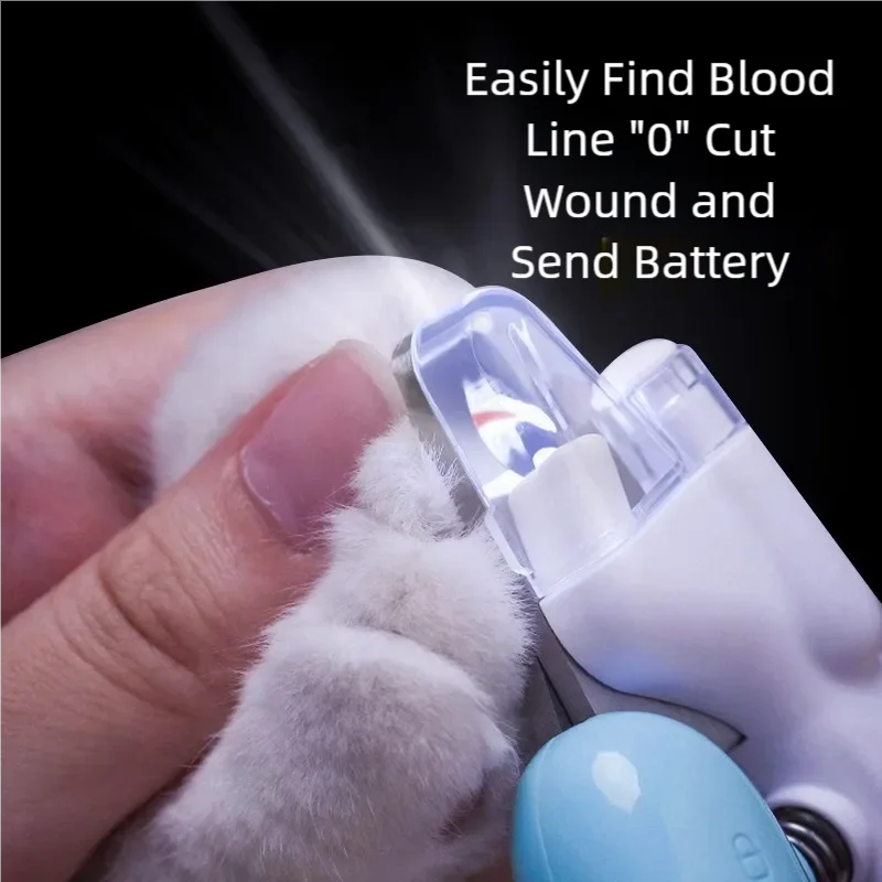Professional Pet Nail Clippers with LED Light | Safe Dog &amp; Cat Nail Trimmer