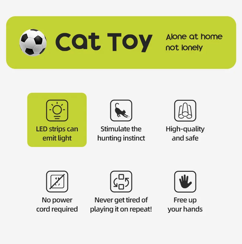 Smart Induction Cat Football Field Kicking Plaything, Intelligent Puzzle Amusement Device Relieve Boredom Interactive Cat Toy