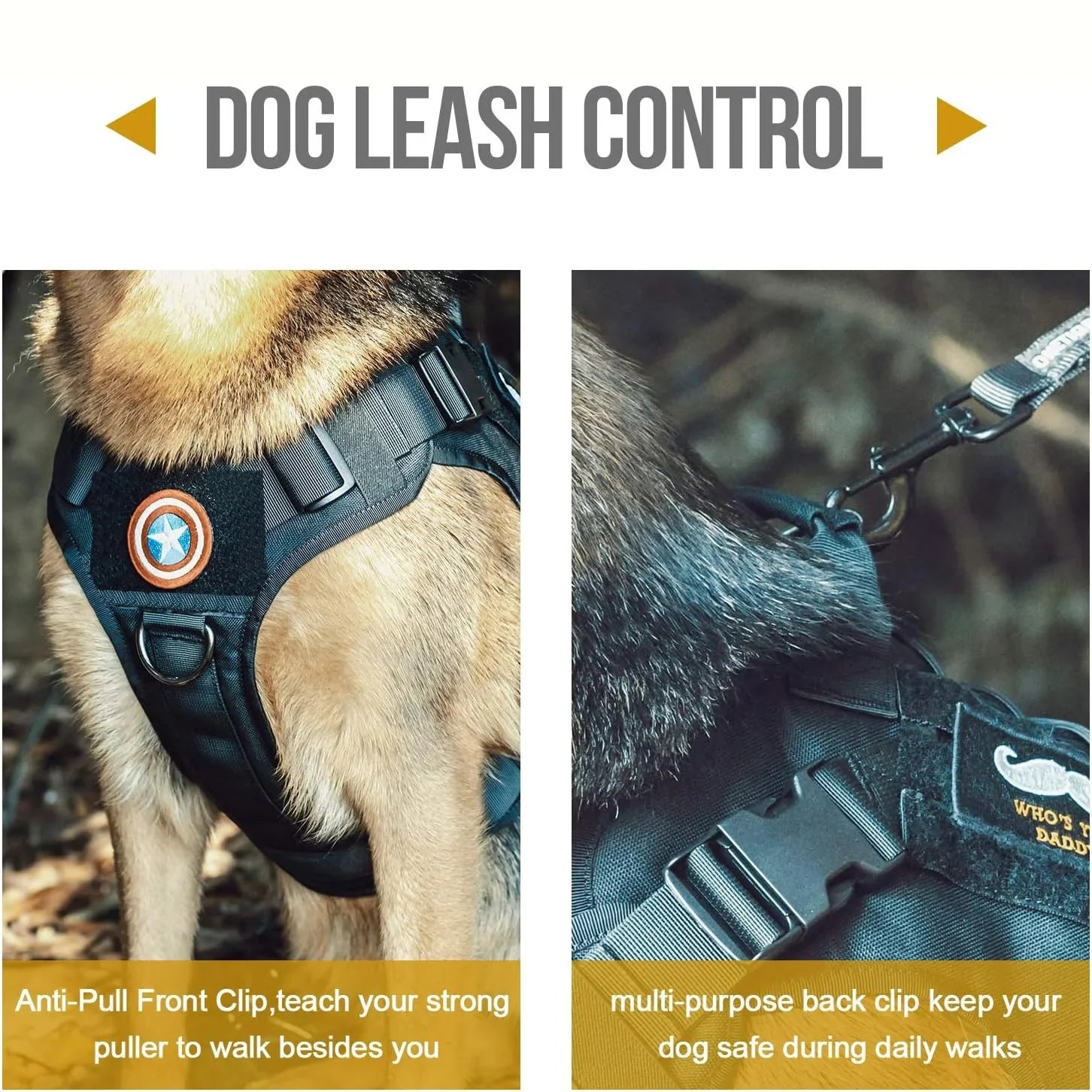 TactiGrip No-Pull Dog Vest: Adjustable &amp; Secure