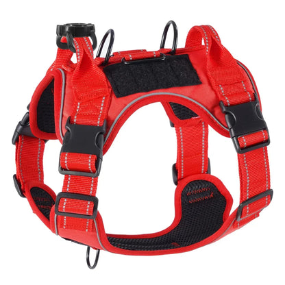 No Pull Dog Harness with Locator Silicone Protective Cover Anti slip Adjustable Pet Chest Harness for Medium &amp; Large Dogs