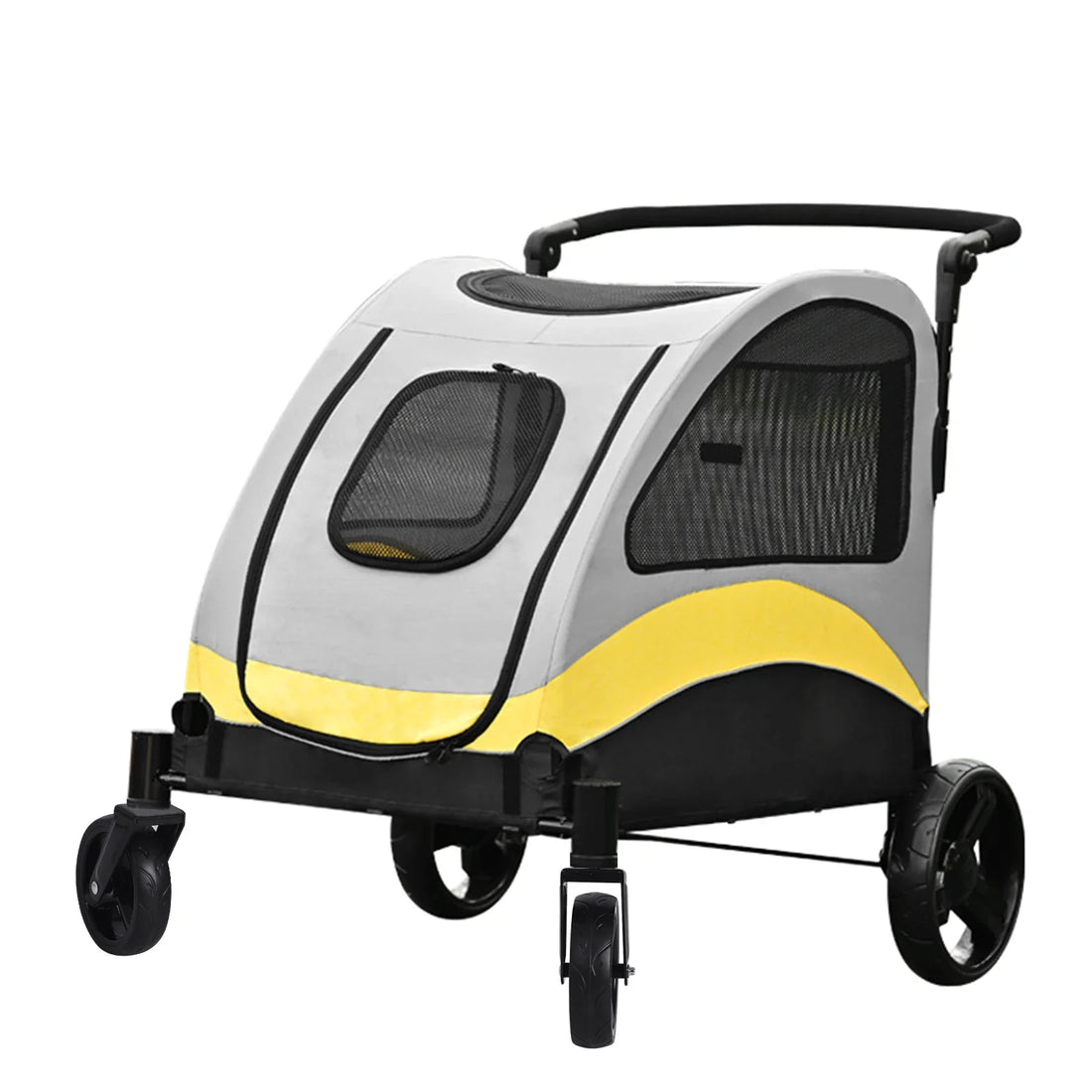 Portable Dog Stroller 4 Wheels Foldable Travel Carrier Outdoors