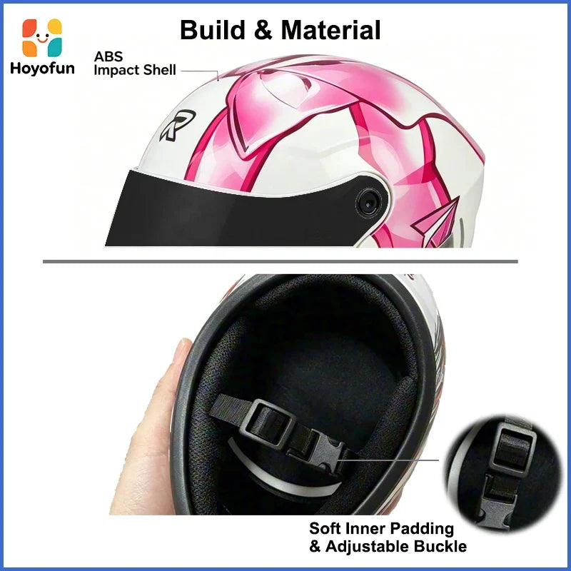 Pet Helmet for Cat Small Dog Pink Butterfly Pattern ABS Buckle Adjustable Strap Outdoor Riding Travel Safety Hat Photo Prop