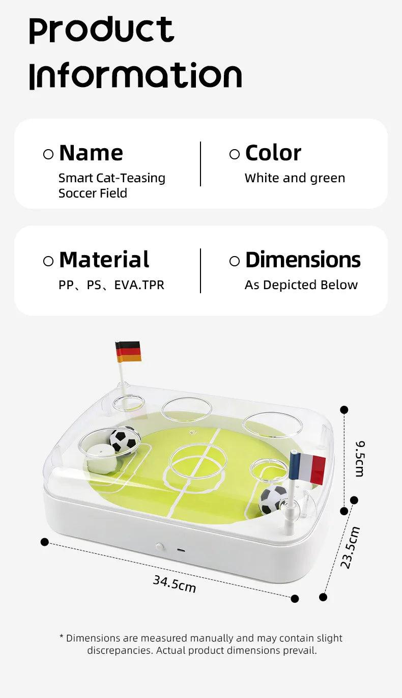 Smart Induction Cat Football Field Kicking Plaything, Intelligent Puzzle Amusement Device Relieve Boredom Interactive Cat Toy