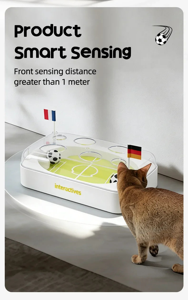 Smart Induction Cat Football Field Kicking Plaything, Intelligent Puzzle Amusement Device Relieve Boredom Interactive Cat Toy