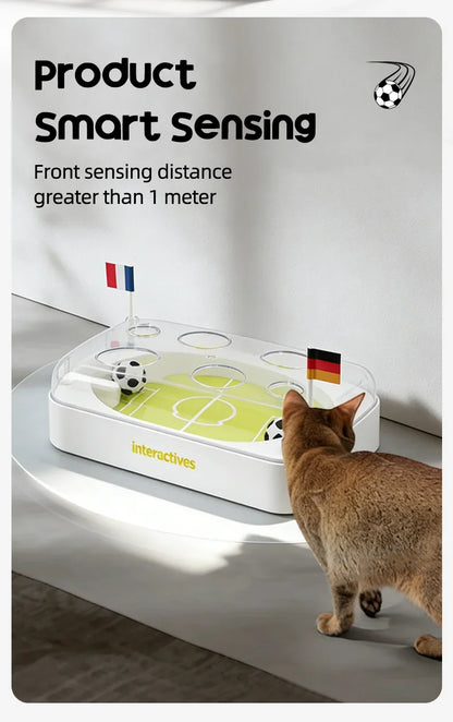 Smart Induction Cat Football Field Kicking Plaything, Intelligent Puzzle Amusement Device Relieve Boredom Interactive Cat Toy