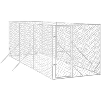 Outdoor Galvanized Steel Dog Kennel Cage And Run Enclosure