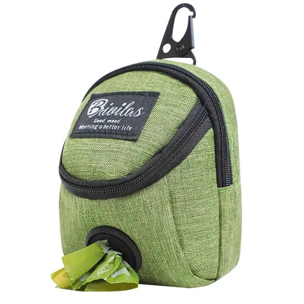 Portable Dog Treat Pouch – Training &amp; Travel Bag with Poop Dispenser