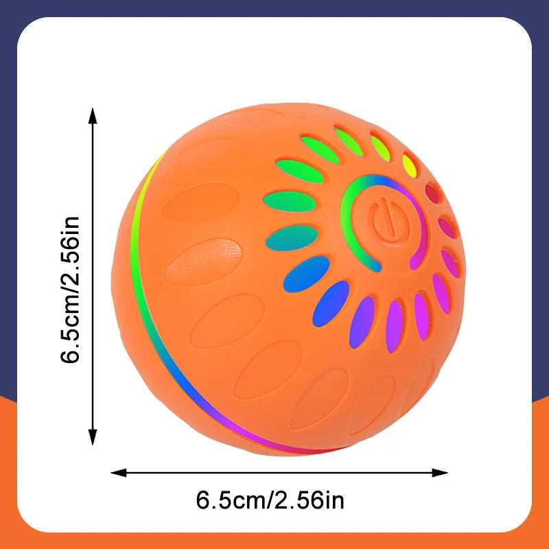 Smart Dog Toy Ball Automatic Interactive Pet Electronic Rolling USB Rechargeable Moving Bouncing for Puppy to Large dog Chew Toy