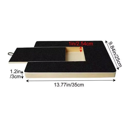 Wooden Dog Scratching Board Pull-Out Wear-resistant Dog Nail File Board Non-shedding Snack Box Dog Scratch Pad Paw Care