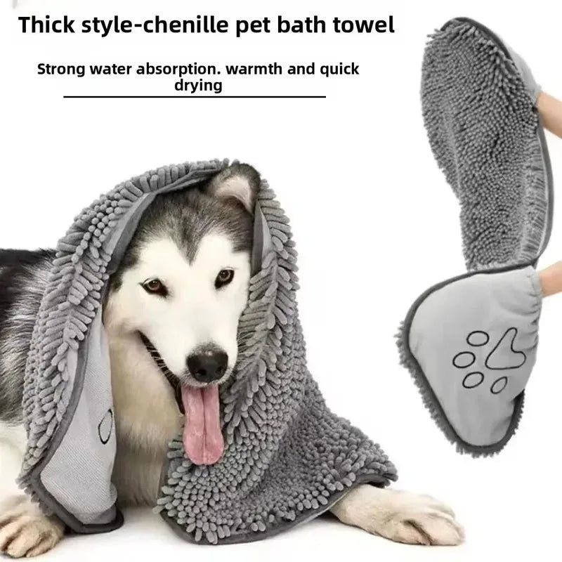 Super Absorbent Pet Bath Towel Quick Dry Cats And Dogs