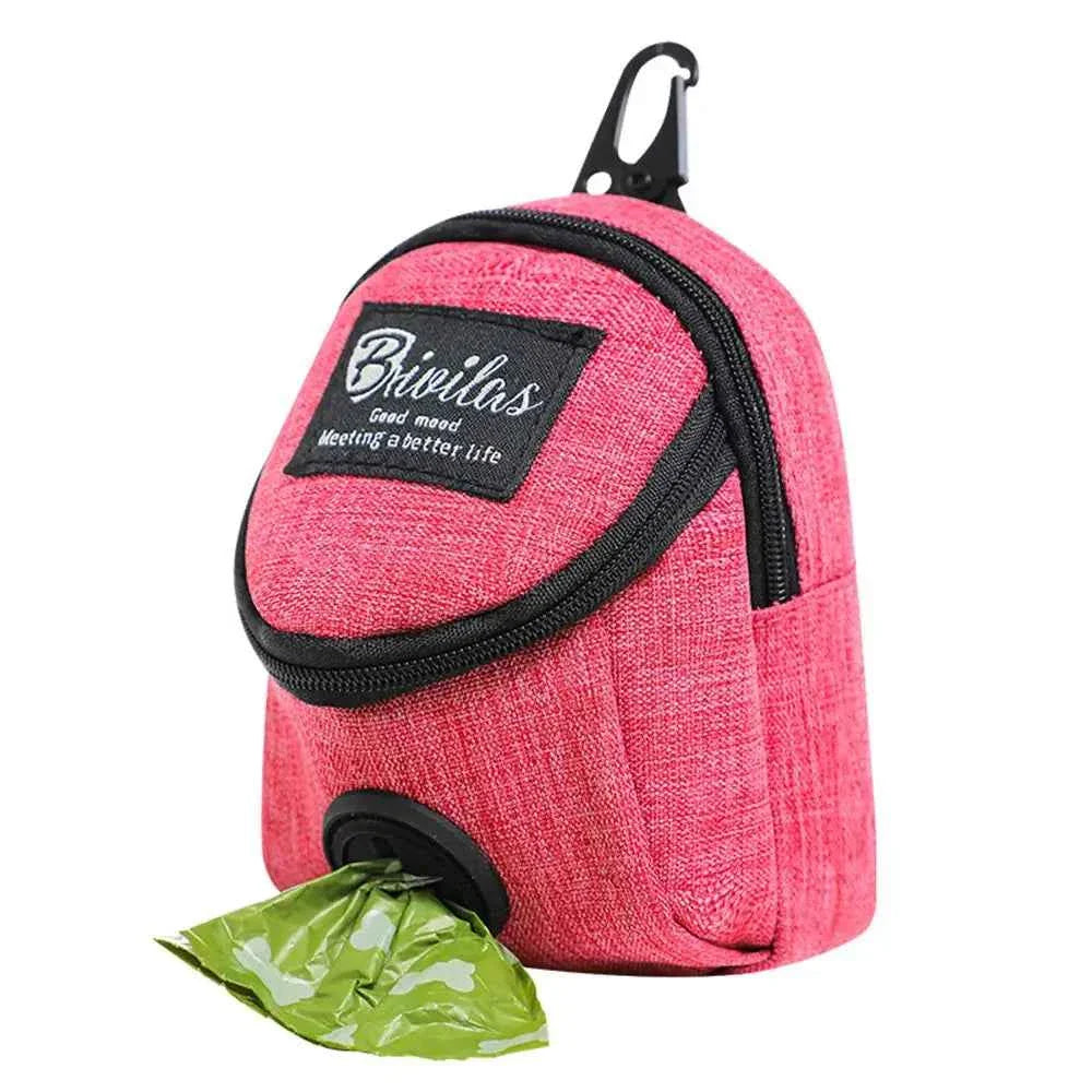 Portable Dog Treat Pouch – Training &amp; Travel Bag with Poop Dispenser
