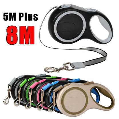 Retractable Dog Leash For Pets Adjustable And Durable