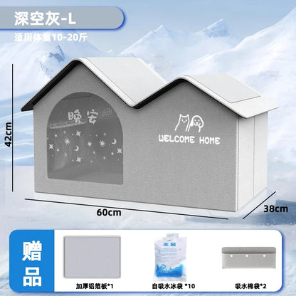 Cat Air Conditioning House Summer Cat Cooling Tool Nest Dog Ice House Dog Four Seasons Cat Pet Ice House