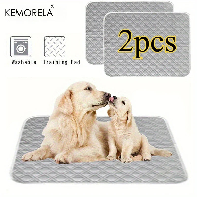 2PCS Washable Reusable Cat and Dog Urine Pads, Training Pads for Large,  Small Pets, for All Seasons, Multiple Sizes Available