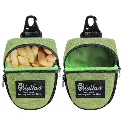 Portable Dog Treat Pouch – Training &amp; Travel Bag with Poop Dispenser