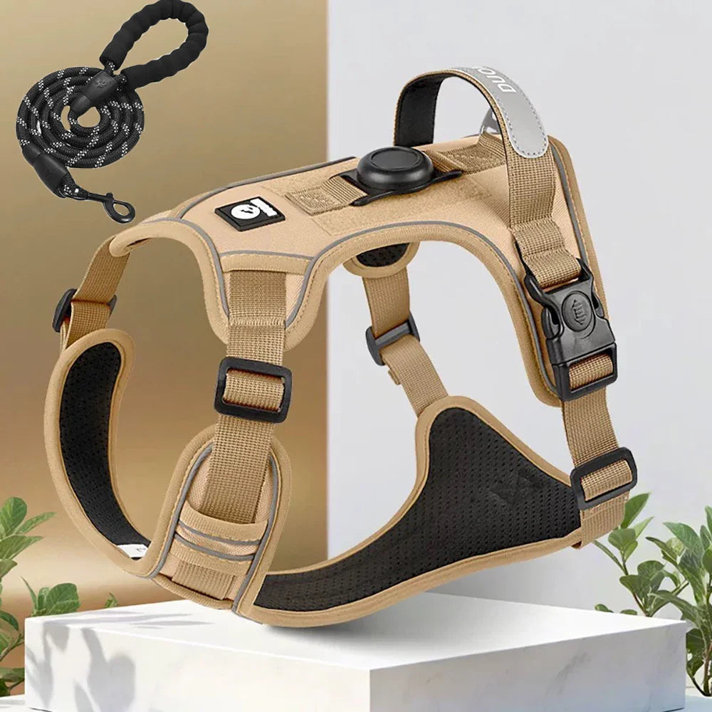 TrackSafe Reflective No-Pull Dog Harness &amp; Leash Set
