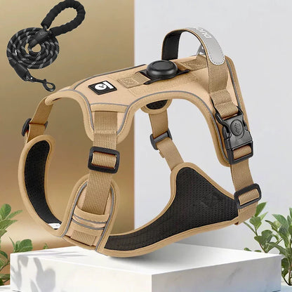 TrackSafe Reflective No-Pull Dog Harness &amp; Leash Set