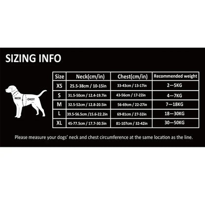TRUELOVEB Reflective Quick Release Explosionproof Dog Harness