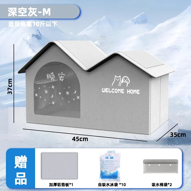 Cat Air Conditioning House Summer Cat Cooling Tool Nest Dog Ice House Dog Four Seasons Cat Pet Ice House