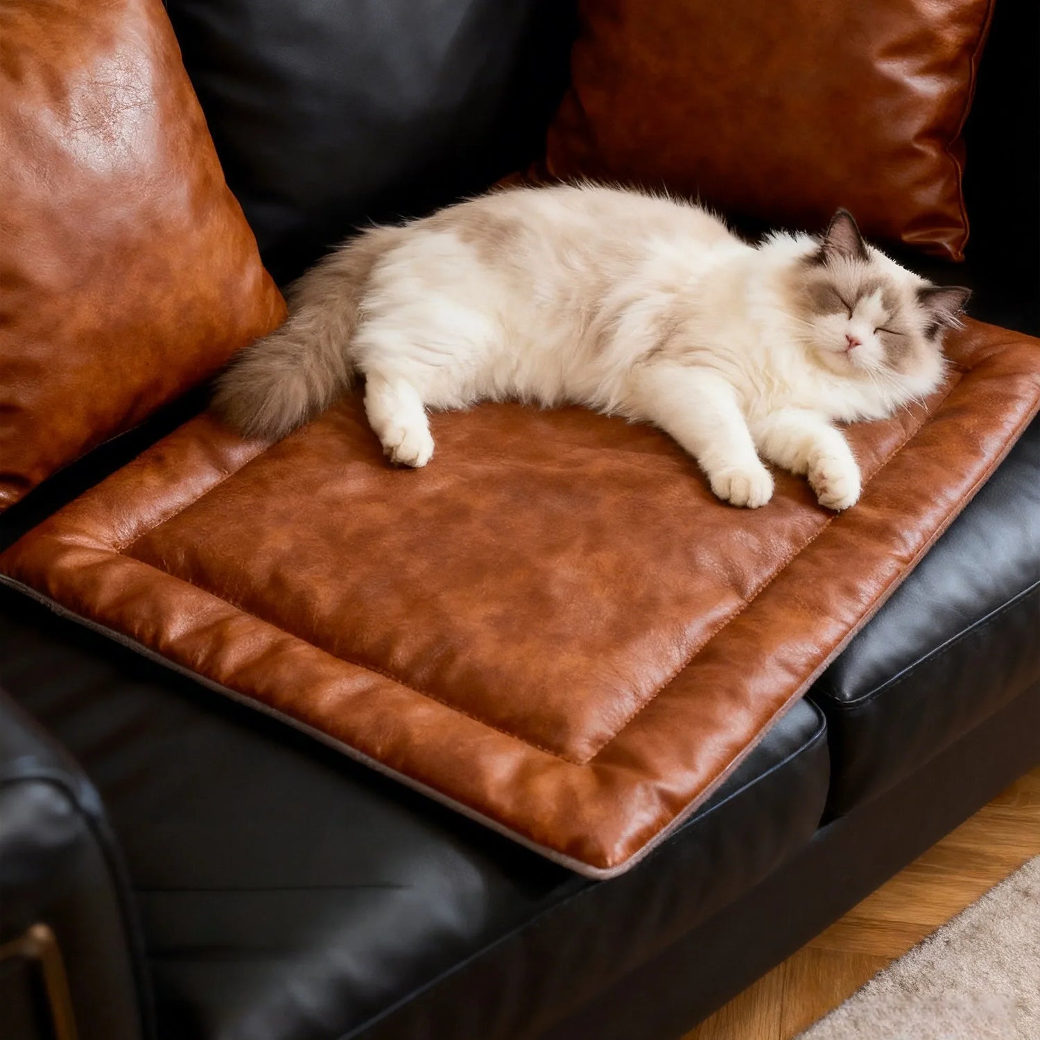 Cat Nest  Pet Pad Four Seasons Universa Dog Mat Anti Bite Waterproof Leather Large Dog Nest Summer Dog Bed Washable
