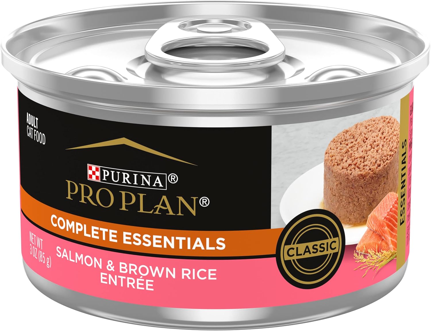 Pro Plan Complete Essentials Salmon &amp; Brown Rice Entrée Classic Wet Cat Food (3oz)