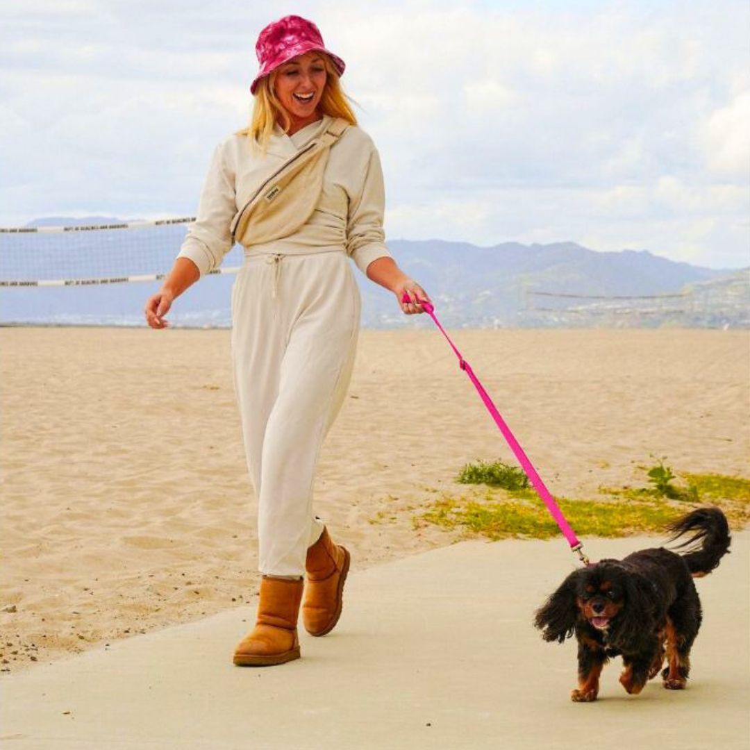 Tilley + Me Hemp Cotton Dog Leash - Durable, Sustainable, Adjustable, Lightweight &amp; Soft-Malibu