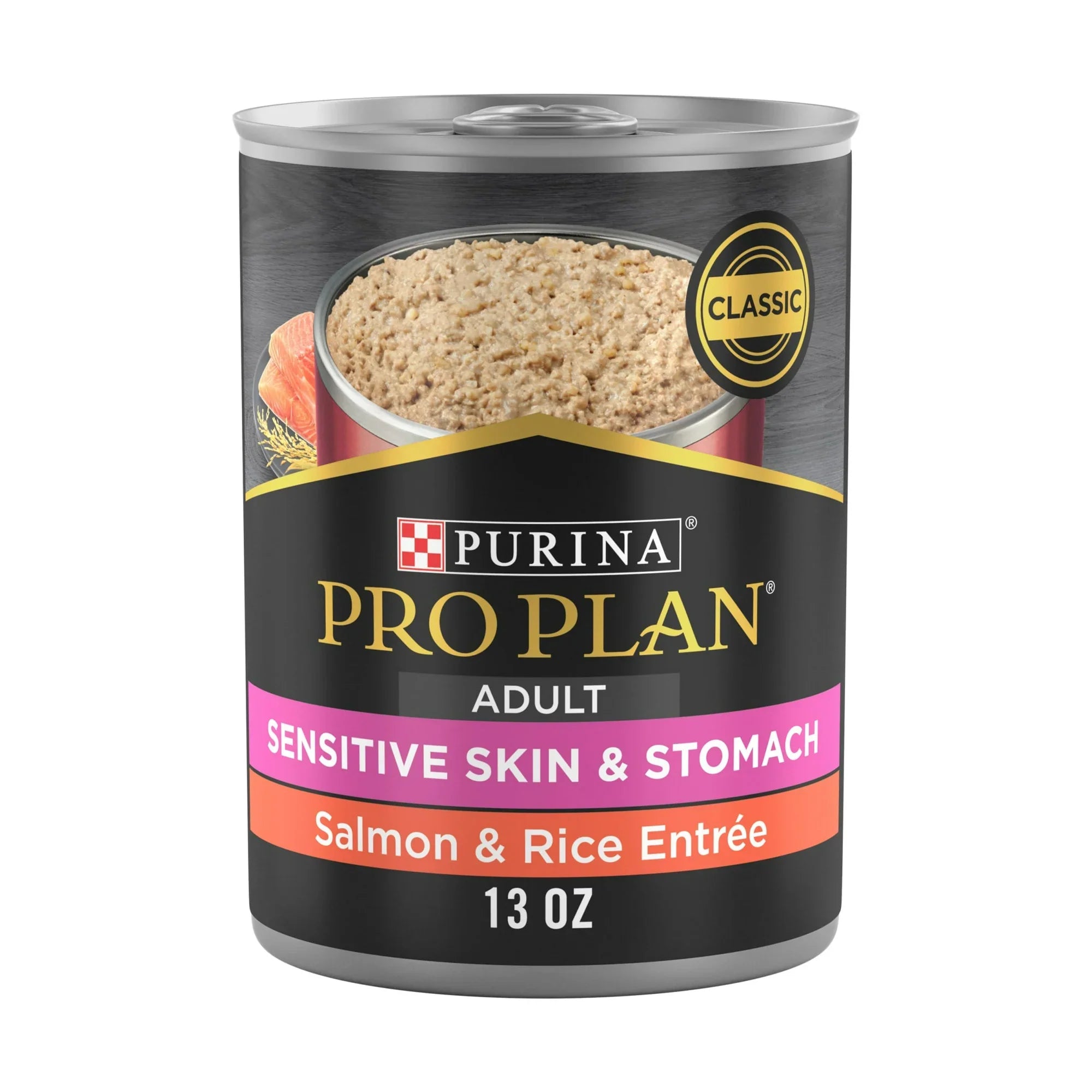 Pro Plan Sensitive Skin &amp; Stomach Wet Dog Food Salmon &amp; Rice Entree (13oz)