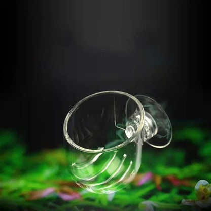 Fish Tank Red Worm Cup Feeder Earthworm Feeding Water Grass Cup Aquarium Suction Cup Decoration