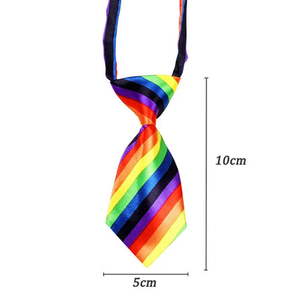 10pcs/Lot Pet Cat Dog Solid Color Multicolor Tie Fashion Grooming Dog Accessories Adjustable Puppy Tie Pet Bowtie Supplies