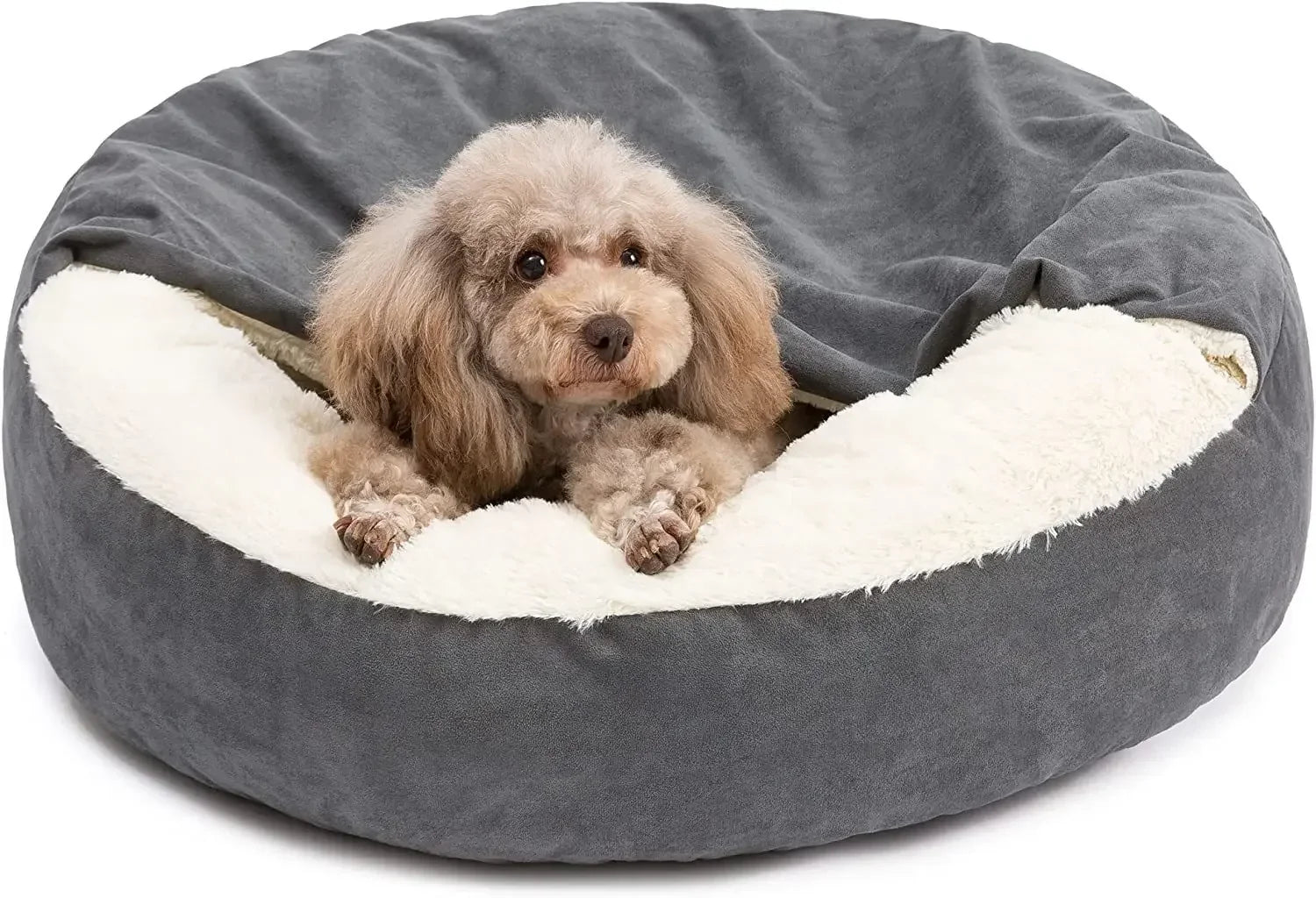 Pet Semi-enclosed Kennel Cat Litter Teddy House for Small Medium Dogs Cats Winter Warm Cushion Blanket Pet Sleeping Supplies