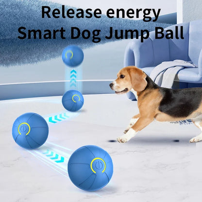Smart Dog Toy Ball Automatic Interactive Pet Electronic Rolling USB Rechargeable Moving Bouncing for Puppy to Large dog Chew Toy