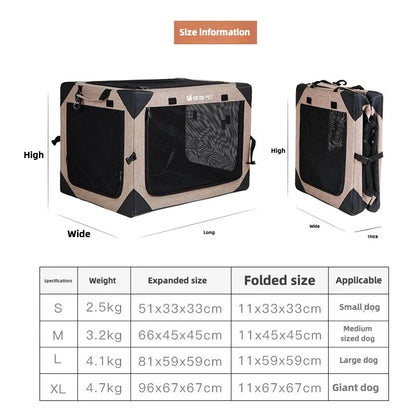 Dog Crate Travel Foldable Pet Crate for Puppy/Small Dog 18 Lbs Soft Cat Carrier Fit for Indoor &amp; Outdoor/Car Back Seat/Trunk