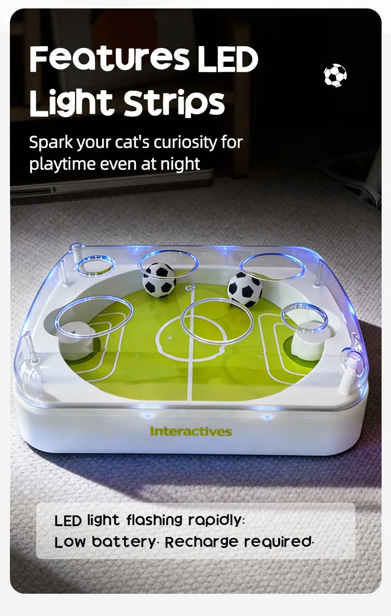 Smart Induction Cat Football Field Kicking Plaything, Intelligent Puzzle Amusement Device Relieve Boredom Interactive Cat Toy