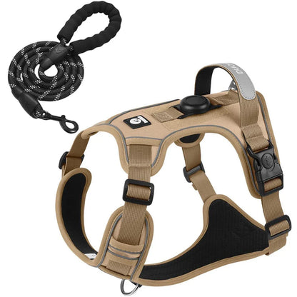 TrackSafe Reflective No-Pull Dog Harness &amp; Leash Set