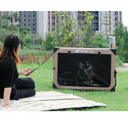 Dog Crate Travel Foldable Pet Crate for Puppy/Small Dog 18 Lbs Soft Cat Carrier Fit for Indoor &amp; Outdoor/Car Back Seat/Trunk