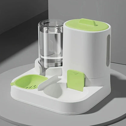1-Pack Automatic Cat Water Dispenser &amp; Feeder – Large Capacity Spill-Proof